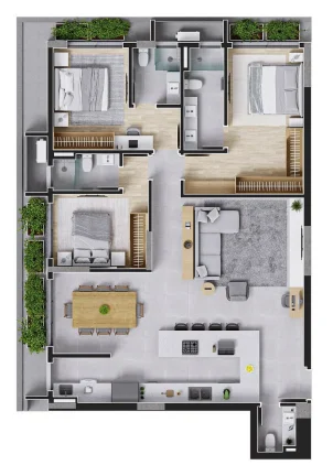 Imagem Apartamento 2 Dormitórios para venda em Florianópolis - SC