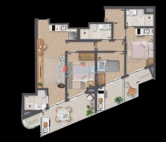 Imagem Apartamento à venda 2 Quartos 2 Suites 43.1M Copacabana Rio de Janeiro - RJ | Be in Rio Arpoador