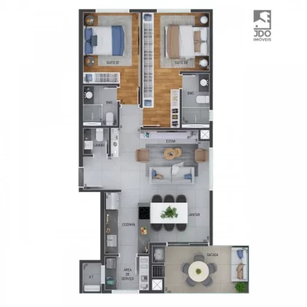 Imagem Apartamento a Venda no bairro Água Verde - Curitiba, PR