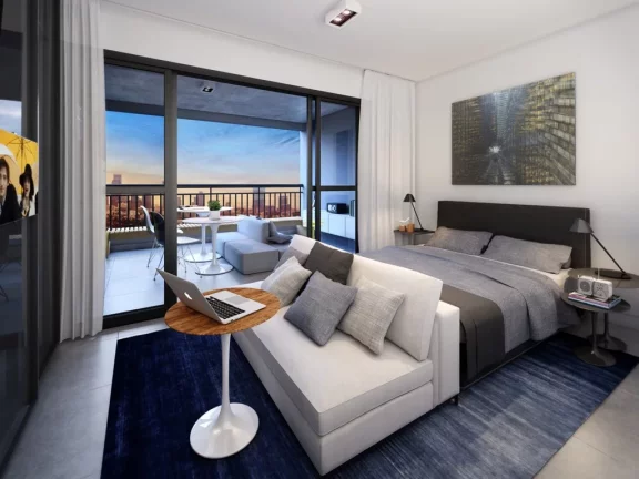 Imagem Studio à venda em São Paulo, Bom Retiro, com 1 quarto, 33,48m2