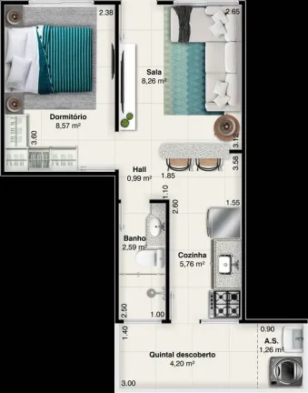 Imagem CASA COM 31.34 m² - ANTARTICA - PRAIA GRANDE SP