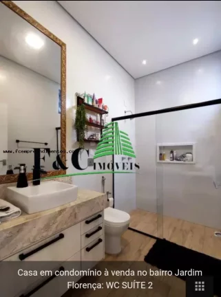 Imagem Casa em Condomínio para Venda em Limeira, Jardim Florença, 4 dormitórios, 4 suítes, 1 banheiro, 2 vagas