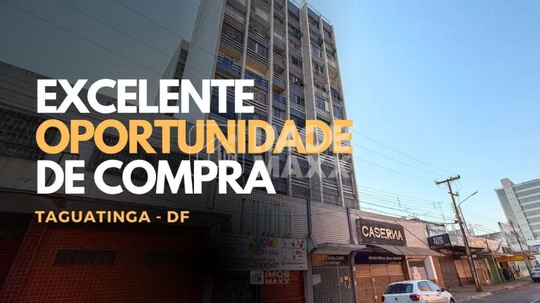 Taguatinga Centro, um dos bairros mais valorizados de Brasília! Este apartamento de 3 quartos à venda, com 62,03m²