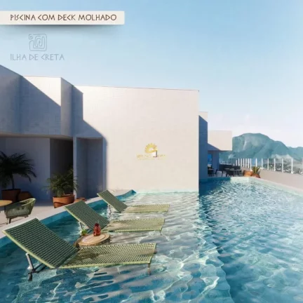 Imagem A apenas alguns passos da Praia do Morro, hÃ¡ um edifÃ­cio com uma Ã¡rea de lazer completa no terraÃ...