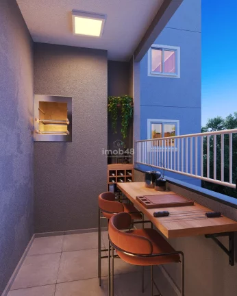 Imagem Apartamento à Venda em Forquilhas, São José – 2 Quartos, 40m²