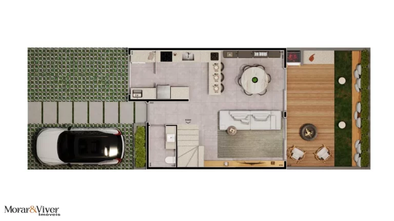 Imagem Casa para Venda em Curitiba, Santa Felicidade, 3 dormitórios, 1 suíte, 3 banheiros, 2 vagas