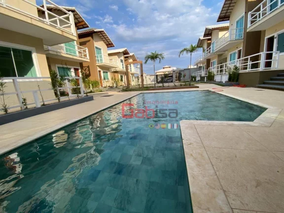 Imagem Casa com 3 Quartos Nova em condomínio com piscina e sauna à venda, 90m² por R$ 459.000,00 - Praia Rasa - Armação dos Búzios/RJ