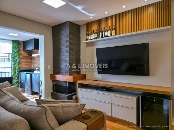 Imagem Apartamento em Campos do Jordão | 87,75 m² | 3 Dorms | Varanda Gourmet