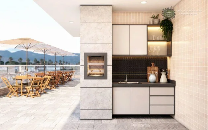 Imagem Apartamento com 3 dormitórios à venda, 140 m² por R$ 1.056.225,00 - Vila Guilhermina - Praia Grande/SP
