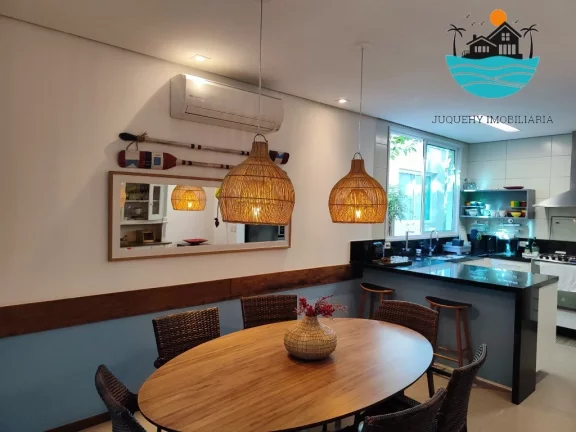 Imagem Casa para Alugar em Juquehy, com 4 suítes, área gourmet, Terraço, Max 8 pessoas, 02 vagas para carro, 100 metros da praia | Juquehy Imobiliária