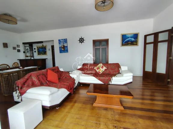 Imagem Apartamento à venda em Guarujá-SP: 3 quartos, 1 suíte, 2 salas, 3 banheiros, 2 vagas de garagem, 209m² - Bairro Pitangueiras!
