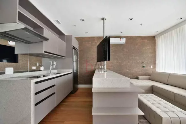 Imagem Apartamento mobiliado com 1 quarto à venda, 62 m² e 2 vagas - Vila Olímpia