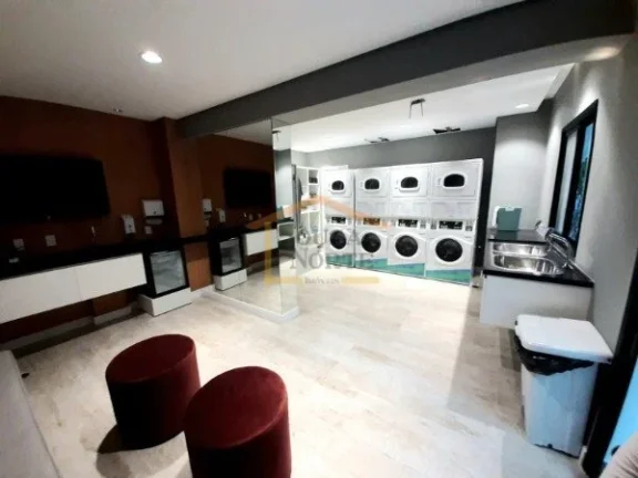 Imagem Studio novo Ã  venda com 24mÂ², sol da manhÃ£ e vista livre. JÃ¡ mobiliado com cama, geladeira, fogÃ...