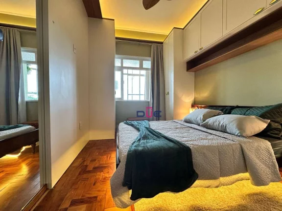Imagem Apartamento Porteira fechada Frente Praia com 1 dormitório à venda, 67 m² por R$ 710.000 - Gonzaga - Santos/São Paulo