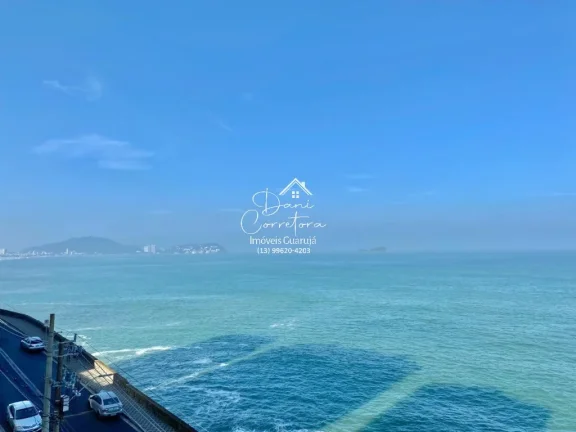 Imagem Apartamento com vista para o oceano no Morro do Maluf em Guarujá-SP: 3 quartos, 1 suíte, 2 salas, 3 banheiros, 1 vaga, 128m².
