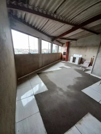 Imagem Casa sobreposta alta com 1 dormitório à venda, 90 m² por R$ 150.000 - Vila Costa Muniz - Cubatão/SP