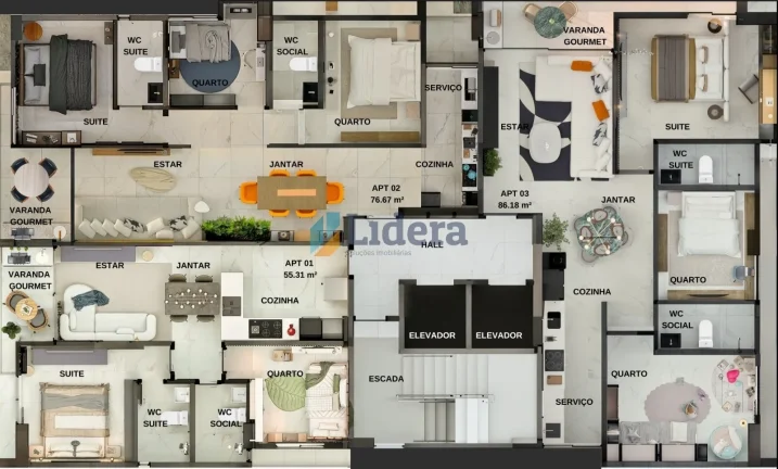 Imagem Apto - 1 Quarto - 37,10 m² - Intermares, Cabedelo/PB
