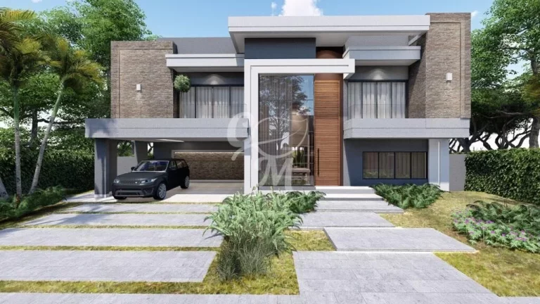 Imagem Arquitetura Moderna - Casa em Fase de Acabamento