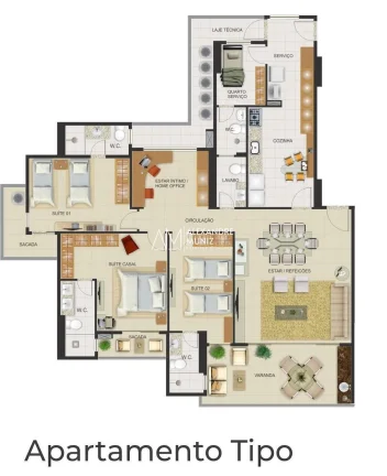 Imagem Port Valencia, apartamento à venda, Aldeota, 3 suítes, nascente.