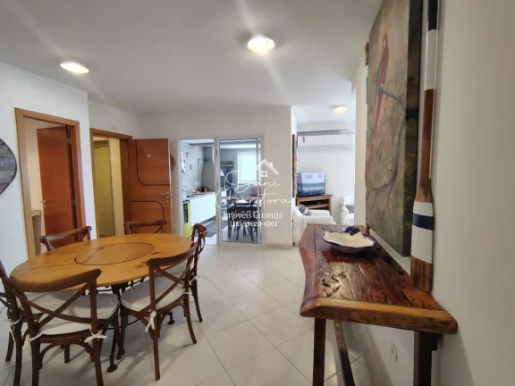 Imagem Aluguel de Apartamento Impecável na Vila Alzira, Guarujá-SP: 3 quartos, 3 suítes, 2 salas, 4 banheiros, 2 vagas, 149m².