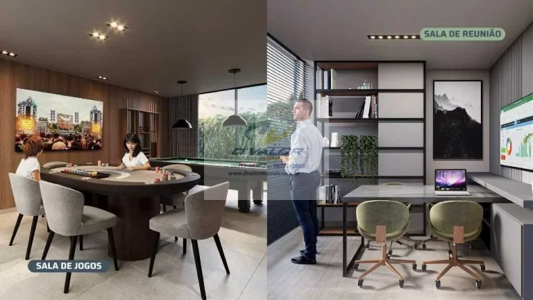 Imagem Vendo Flats de 23 a 68 m², Sala ampla para 03 ambientes, 01 Vaga de Garagem