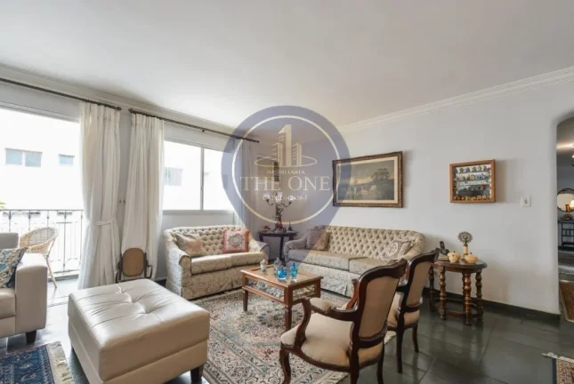 Imagem Apartamento de luxo à venda em Moema, São Paulo-SP: 4 quartos, 1 suíte, 2 salas, 4 banheiros, 3 vagas de garagem, 161m².