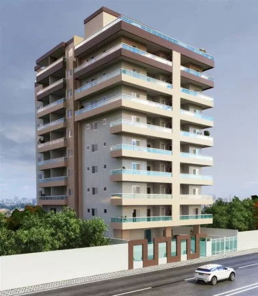 Imagem Apartamento com 2 dorms, Mirim, Praia Grande - R$ 422 mil, Cod: 2451