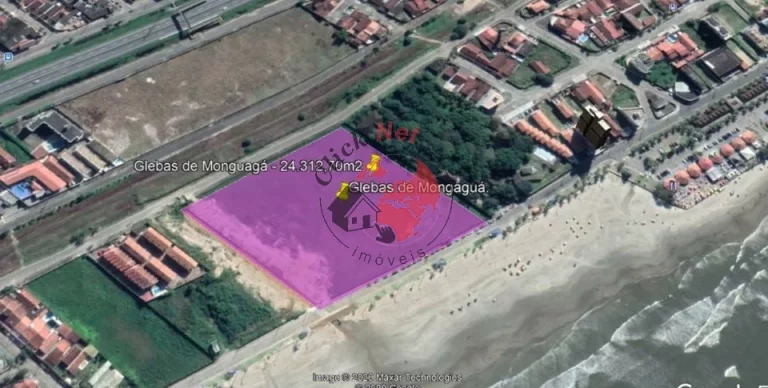 Imagem Área de Incorporação estudo 100% de permuta , para construção de predio ou casas , 24.000m2 , bairro plataforma, Mongaguá