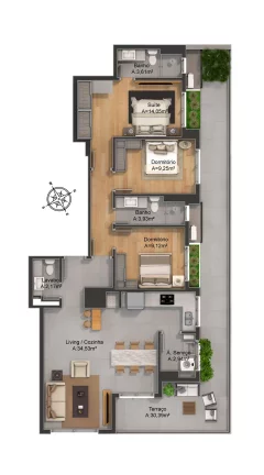 Imagem Apartamento à venda no bairro Petrópolis - Porto Alegre/RS