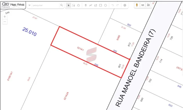 Imagem TERRENO à venda por R$ 850.000,00 no bairro Vargem Grande - PINHAIS / PR