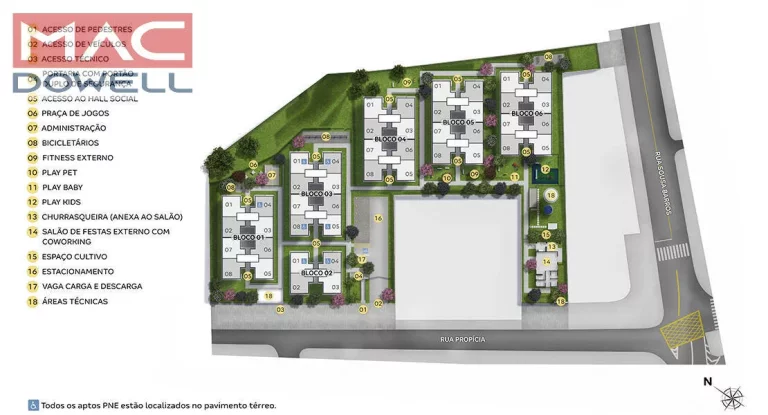 Imagem Pátio Engenho Novo - Apartamento 1 e 2 Quartos - Engenho Novo / RJ