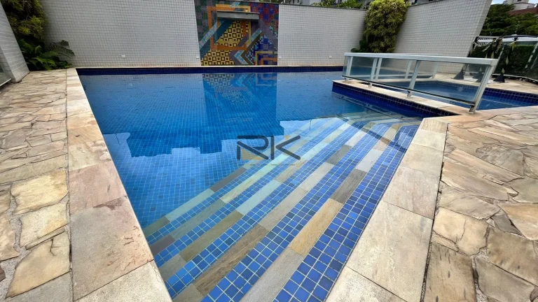 Imagem APARTAMENTO PRAIA GRANDE com 2 dormitórios,1 suíte,1 vaga de garagem,varanda gourmet com churrasqueira