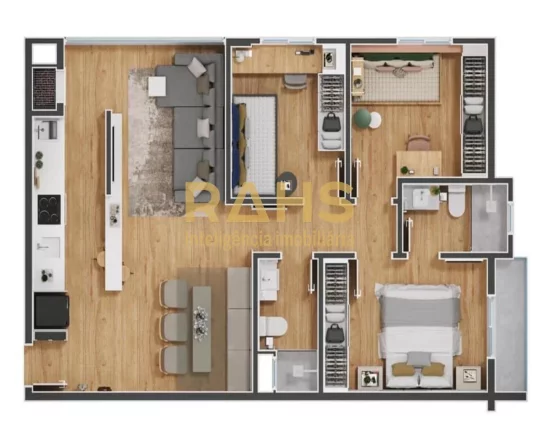 Imagem Apartamento em Joinville, Glória ? Edifício Bosques de Palermo No coração do Bairro Glória, o B...