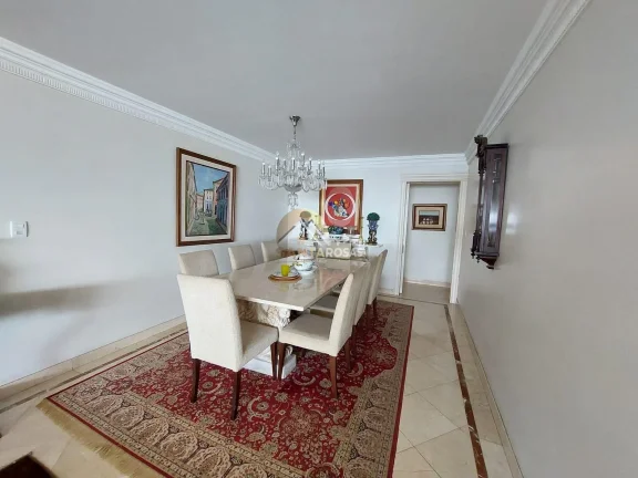 Imagem Apartamento mobiliado de 278m² 1 por andar, 3 suítes, andar alto e vista mar. Varanda gourmet clim