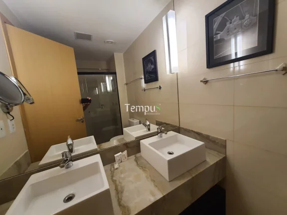 Imagem Qs Marista Residence - Ágio de Flat, no QS Marista Residence, mobiliado, possui 2 camas de casal, ar condicionado, armário, com 32m²
