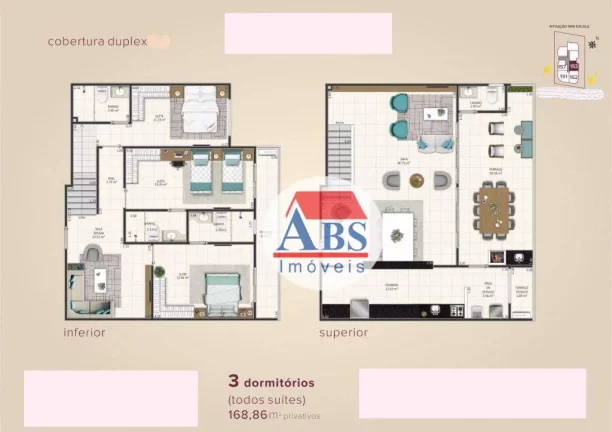 Imagem Apartamento com 2 dormitórios à venda, 80 m² por R$ 399.000,00 - Aviação - Praia Grande/SP
