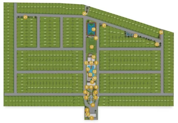Imagem Costa do Sol Condomínio Clube - Terreno à venda no bairro Beira Rio - Biguaçu/SC