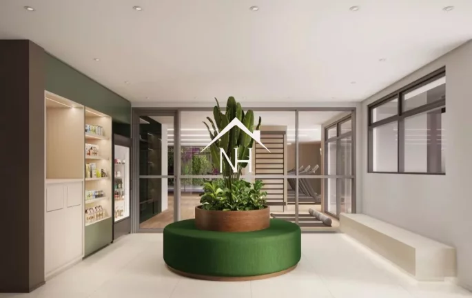 Imagem studio de 26m em Indianópolis com terraço gourmet,bicicletário,lavanderia,coworking,fitness,piscina,pet place,espaço gourmet,lareira,yoga,skybar
