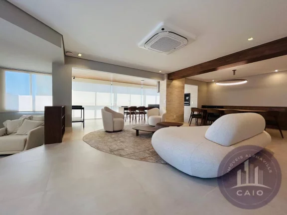 Imagem Apartamento mobiliado com 287 m² a venda por R$ 4.490.000 Alphaville/SP