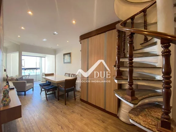 Imagem Cobertura com 3 dormitórios ,porteira fechada à venda, 226 m² por R$ 1.800.000 - Ponta da Praia - Santos/SP