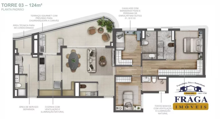 Imagem Apartamento à venda, 3 Suítes, 130m², São Caetano - SP
