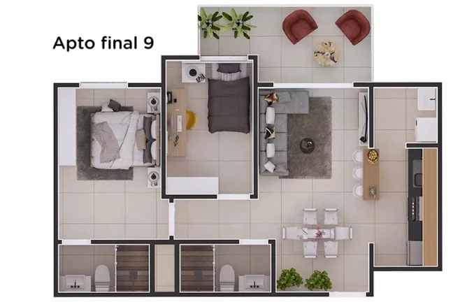 Imagem Apartamento com 2 dorms, Centro, Itanhaém - R$ 315 mil, Cod: 1477