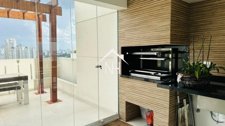 Imagem cobertura duplex de 370 m c/ 3 suítes (1 master), escritório, piscina privativa, 3 vagas com depósito, Churrasqueira, quadra, academia, brinquedoteca