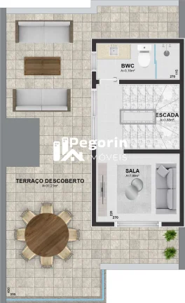 Imagem Sobrado em condomínio à venda em Curitiba, Uberaba, com 3 quartos, 120m²