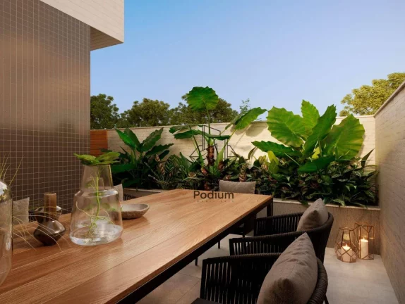 Imagem Flats Studio térreo com área privativa a 230m da praia do Bessa / Jardim Oceania - FL0642