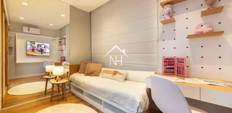 Imagem apartamento de 154m c/ 3 suites, terraço gourmet, hall privativo, depósito, 2 vagas, piscina, deck, solarium, sauna, salão de festas, churrasqueira