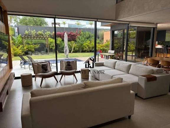 Imagem Casa com 4 dormitórios, 344 m² - venda por R$ 4.500.000 ou aluguel por R$ 27.147/mês - Alphaville Nova Esplanada I - Votorantim/SP