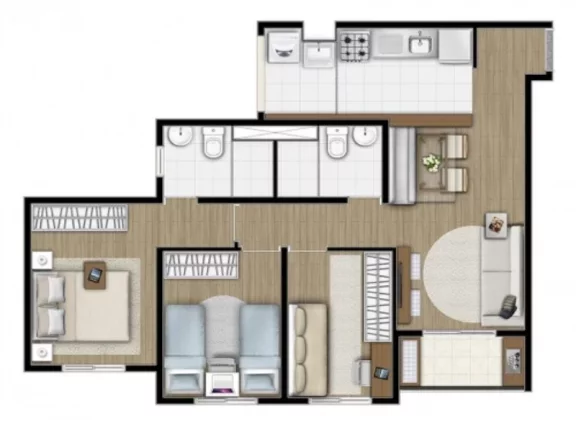 Imagem Condomínio Follow Santo André - Apartamento com 3 dormitórios em Vila João Ramalho, Santo André SP