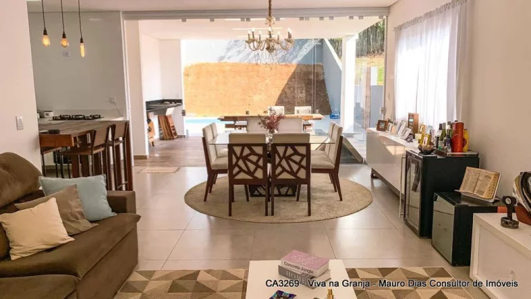 Imagem Casa com 3 suítes, 271 m², à venda por R$ 1.590.000- Ganja Viana - Cotia/SP