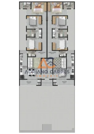 Imagem Apartamento com 3 quartos sendo 1 suíte e 2 demi/suíte no Bairro Itacolomi em Balneário Piçarras Adriano carpes vende.